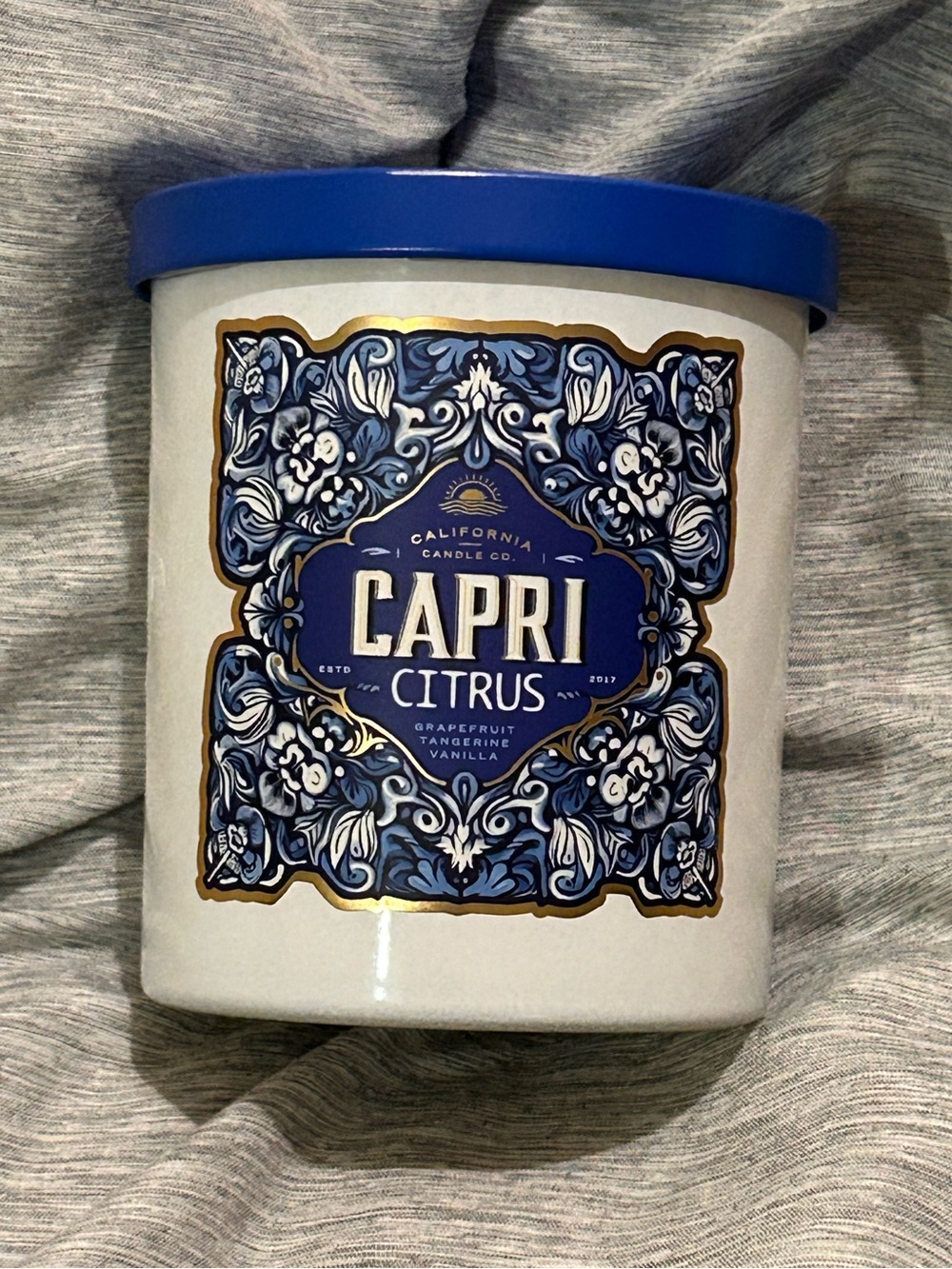 Leoben Company California Candle Co. Capri Citrus Scented Luxury Candle NWTS
